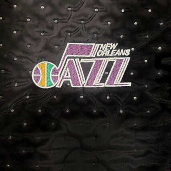 Touch NBA Throwback New Orleans Jazz Lead Off Jacket Womens Medium Slim Fit - Picture 4 of 8